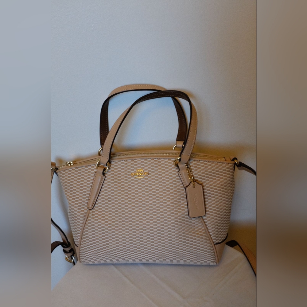 Authentic Coach Mini Kelsey Legacy Collection Jacquard